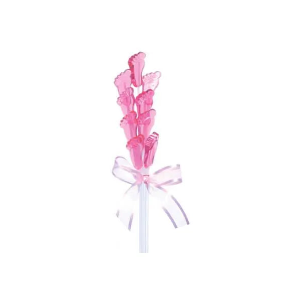 Sparkle Candy Baby Feet Lollipops - Pink: 100-Piece Bag