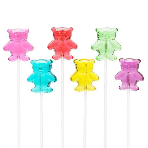 Sparkle Candy Bear Lollipops: 100-Piece Bag