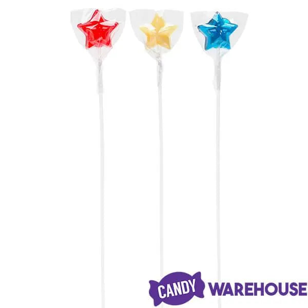 Sparkle Candy Patriotic USA Star Lollipops: 100-Piece Bag