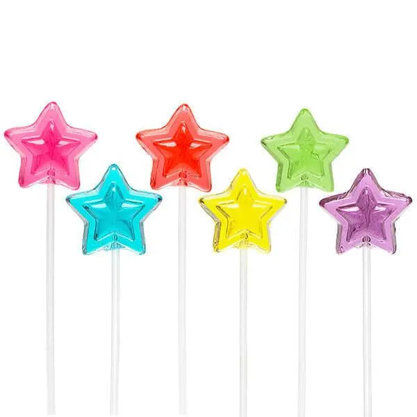 Sparkle Candy Star Lollipops - Assorted: 100-Piece Bag