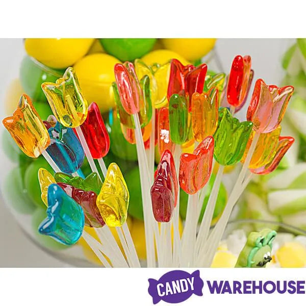 Sparkle Candy Tulip Lollipops: 100-Piece Bag