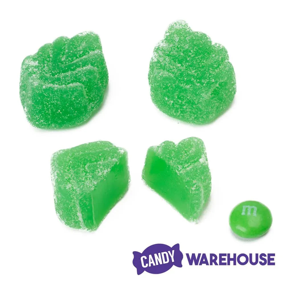 Spearmint Jelly Leaves Candy: 5LB Bag