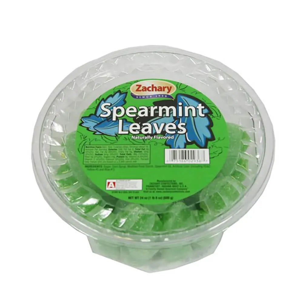 Spearmint Leaves Jelly Candy: 24-Ounce Tub