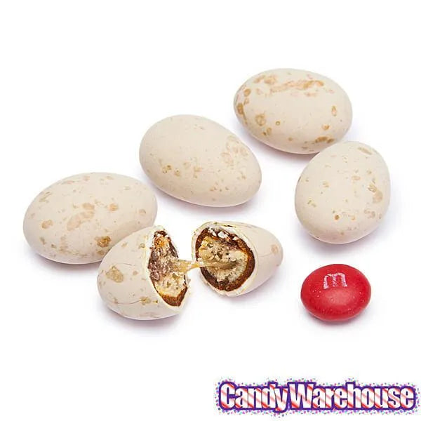 Speckled Tan Caramel Filled Chocolate Quail Eggs Candy: 2LB Bag