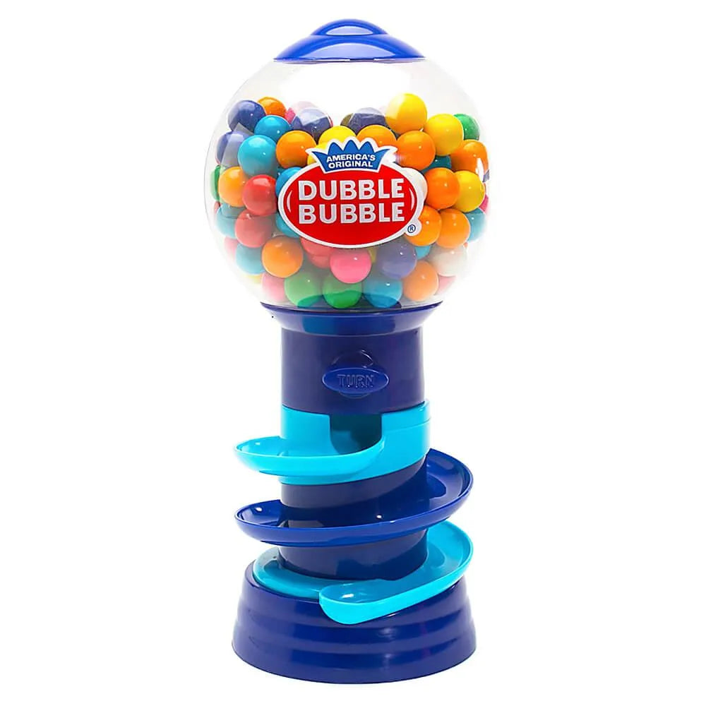 Spiral Fun 10-Inch Gumball Machine with Gumballs: Blue