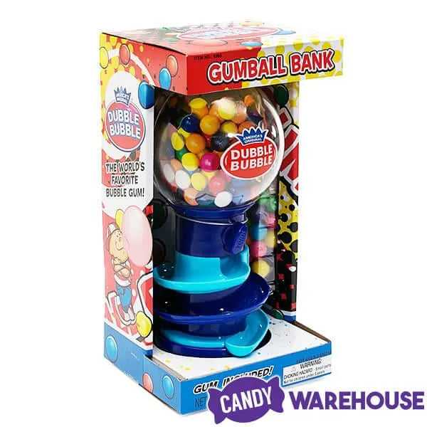 Spiral Fun 10-Inch Gumball Machine with Gumballs: Blue