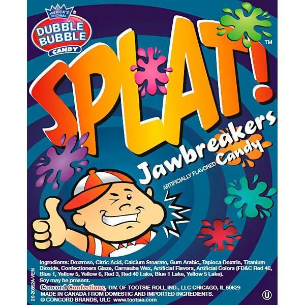 Splat 1-Inch Jawbreakers Candy: 850-Piece Case