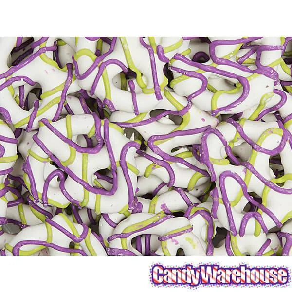 Spooky Halloween Drizzled Yogurt Mini Pretzels: 2LB Bag