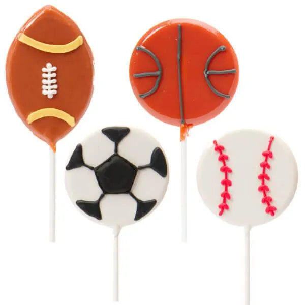 Sports Ball Shaped Pops: 12-Piece Pack