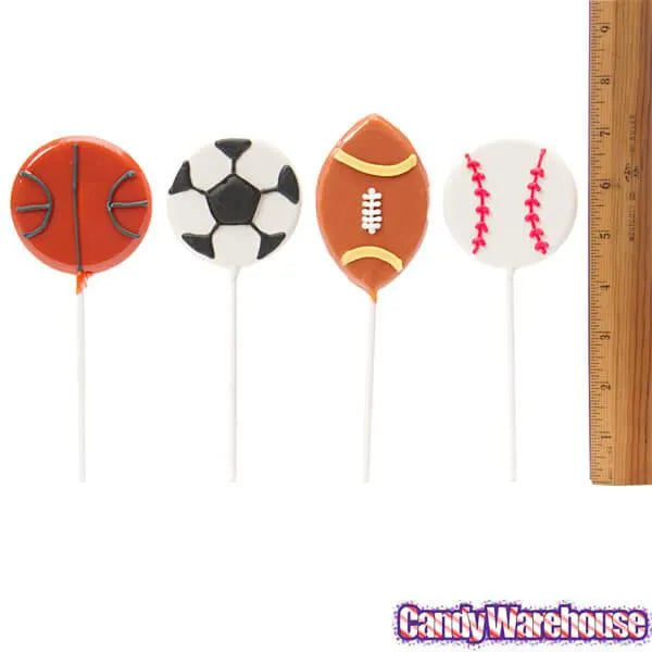 Sports Ball Shaped Pops: 12-Piece Pack