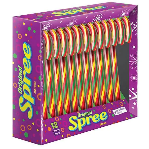 Spree Candy Canes: 12-Piece Box