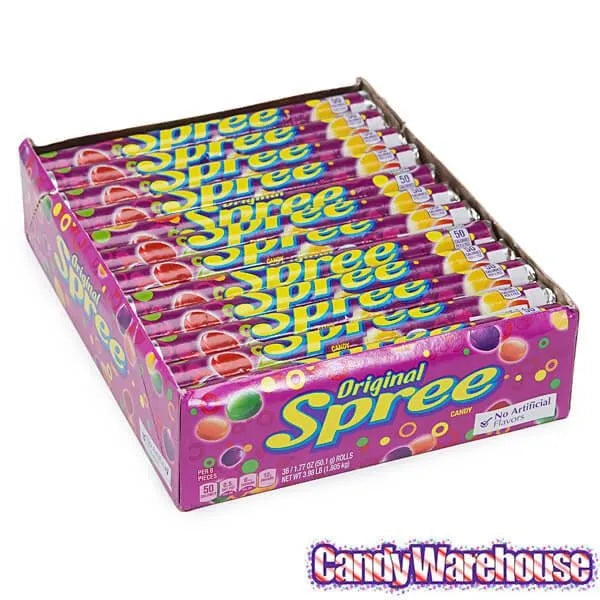 Spree Candy Rolls: 36-Piece Box