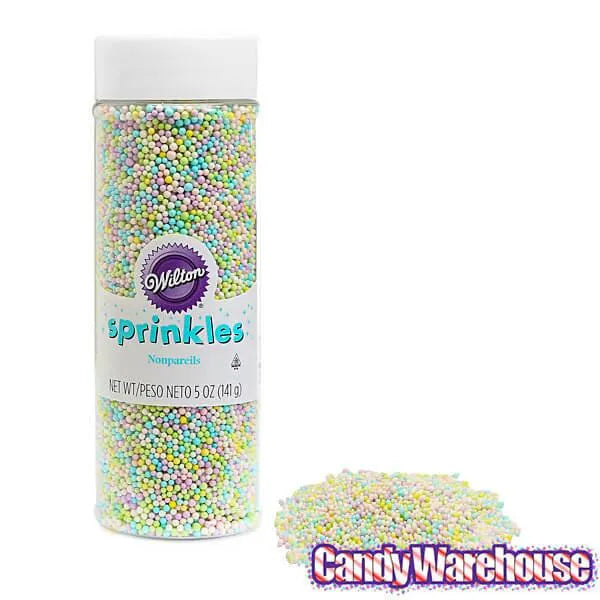 Spring Nonpareils Sprinkles: 5-Ounce Bottle