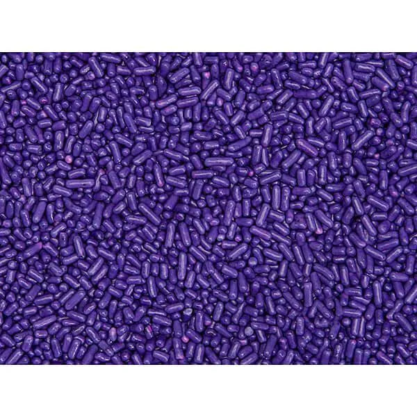 Sprinkle King Candy Sprinkles - Purple: 6LB Carton