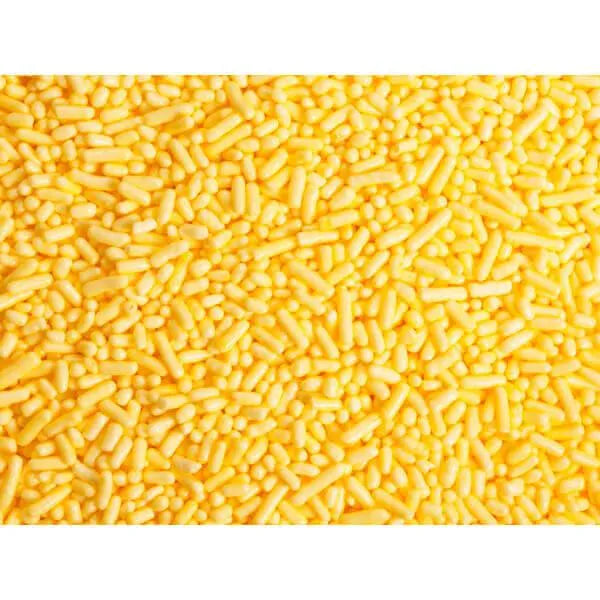 Sprinkle King Candy Sprinkles - Yellow: 6LB Carton