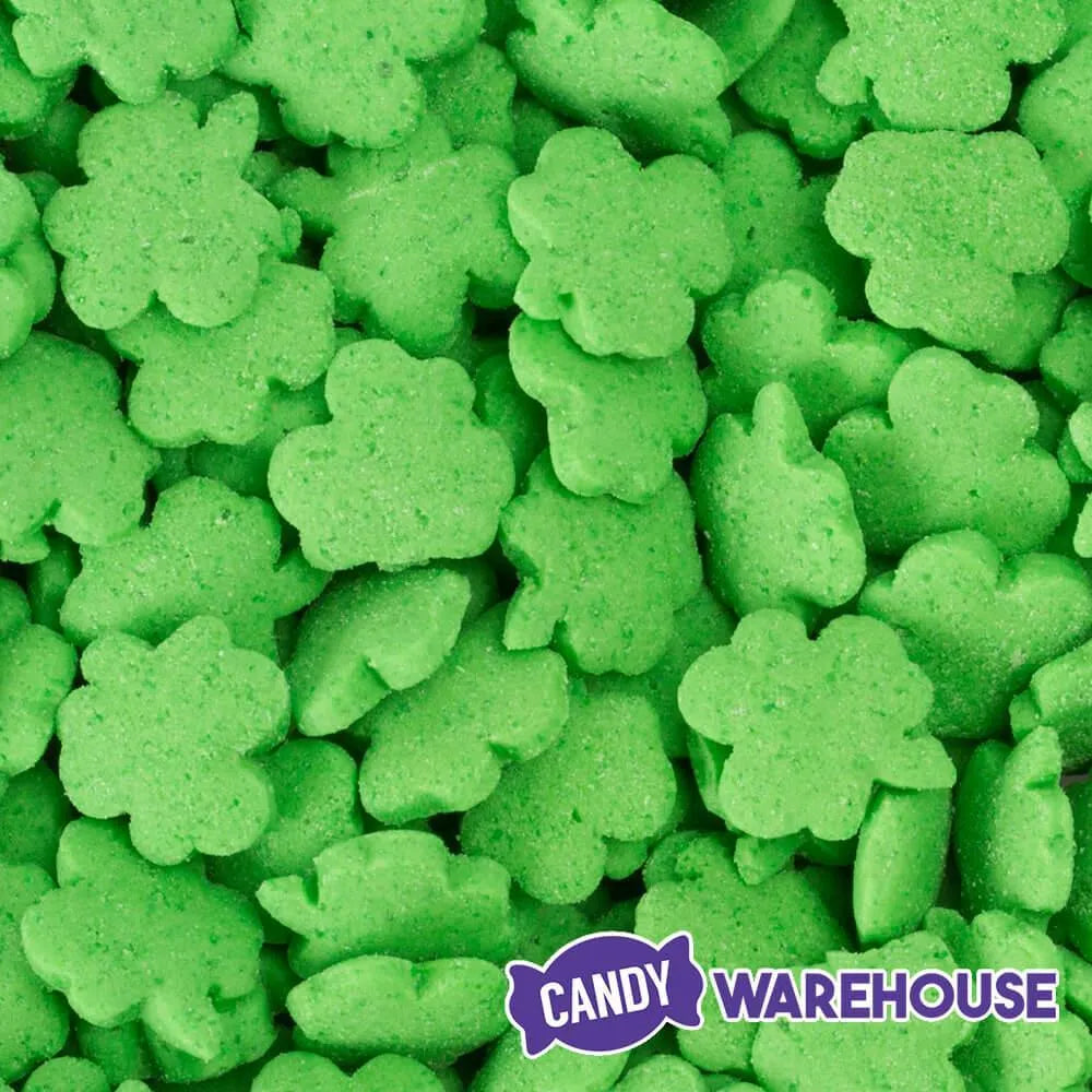 Sprinkle King Tiny Candy Shamrocks: 5LB Carton