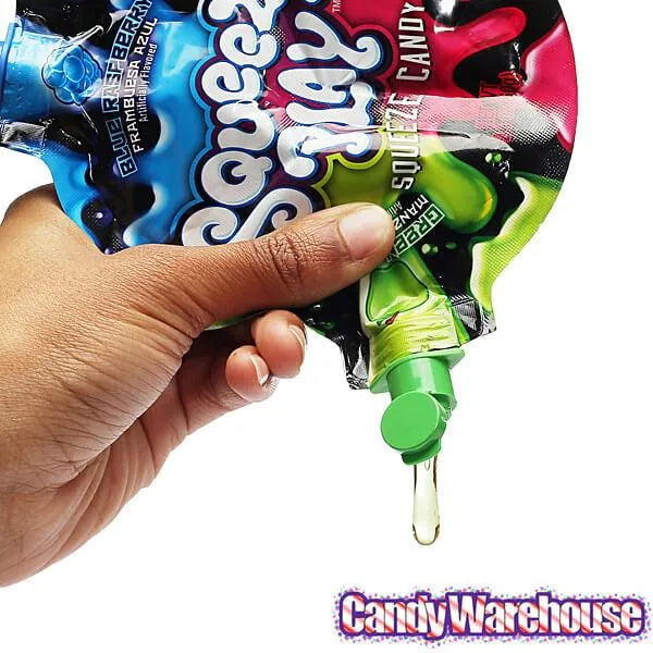 Squeeze Play 3-Flavor Gooey Candy Packs: 12-Piece Box