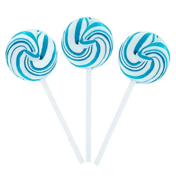 Squiggly Pops Petite Swirl Lollipops - Blue Raspberry: 24-Piece Jar