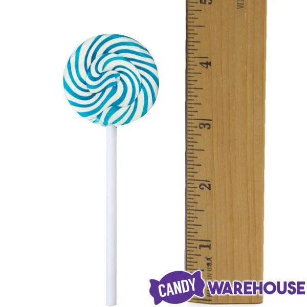 Squiggly Pops Petite Swirl Lollipops - Blue Raspberry: 24-Piece Jar