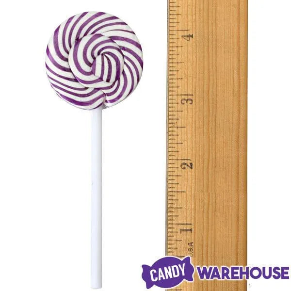 Squiggly Pops Petite Swirl Lollipops - Grape: 24-Piece Jar