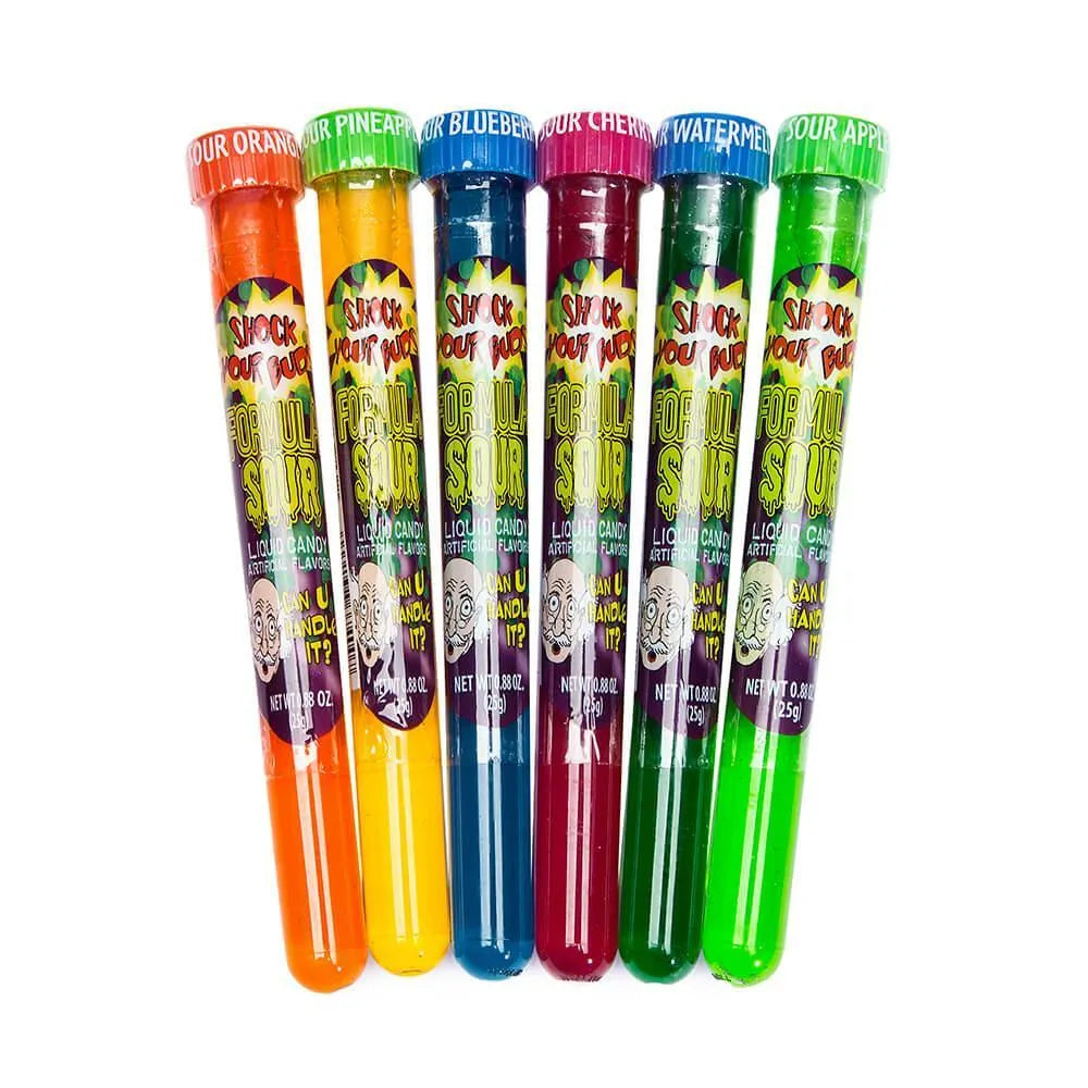 Squire Boone Formula Sour Liquid Candy Test Tubes: 24-Piece Box