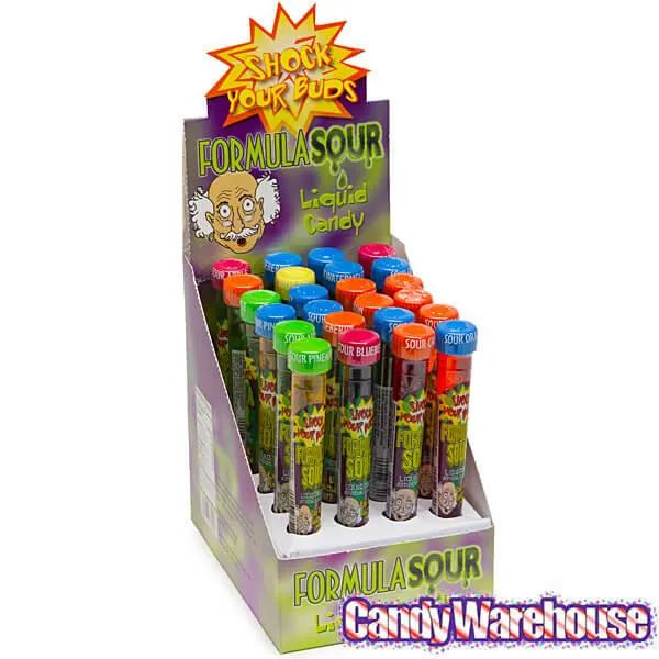 Squire Boone Formula Sour Liquid Candy Test Tubes: 24-Piece Box