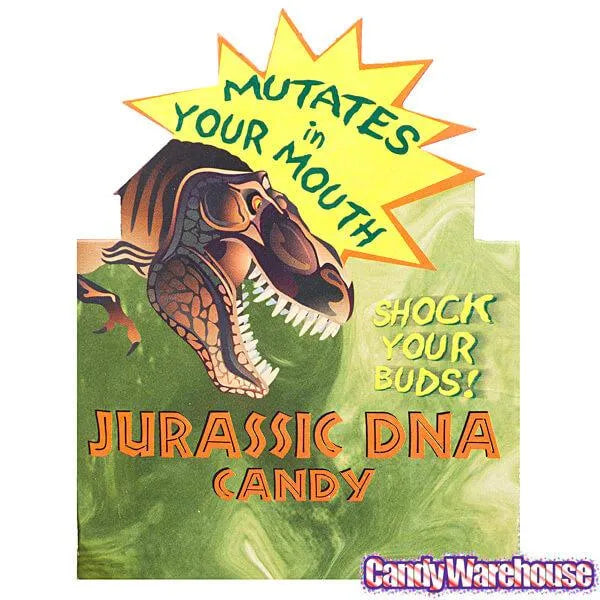 Squire Boone Jurassic Dinosaur DNA Rocks Candy Test Tubes: 24-Piece Box