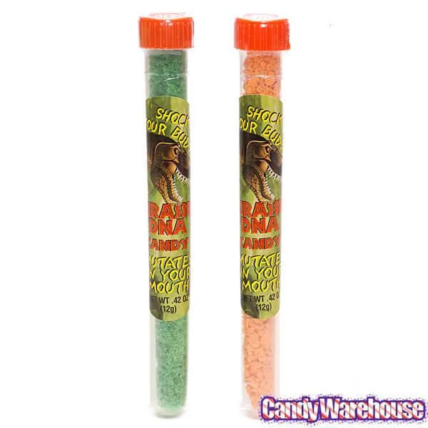 Squire Boone Jurassic Dinosaur DNA Rocks Candy Test Tubes: 24-Piece Box