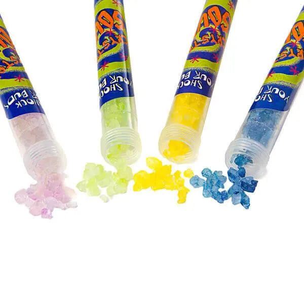 Squire Boone Sour Rock Candy Crystals Tubes: 24-Piece Box