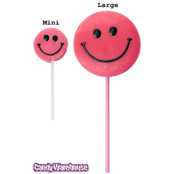 Squire Boone Teeny Smiley Face Lollipops: 48-Piece Box