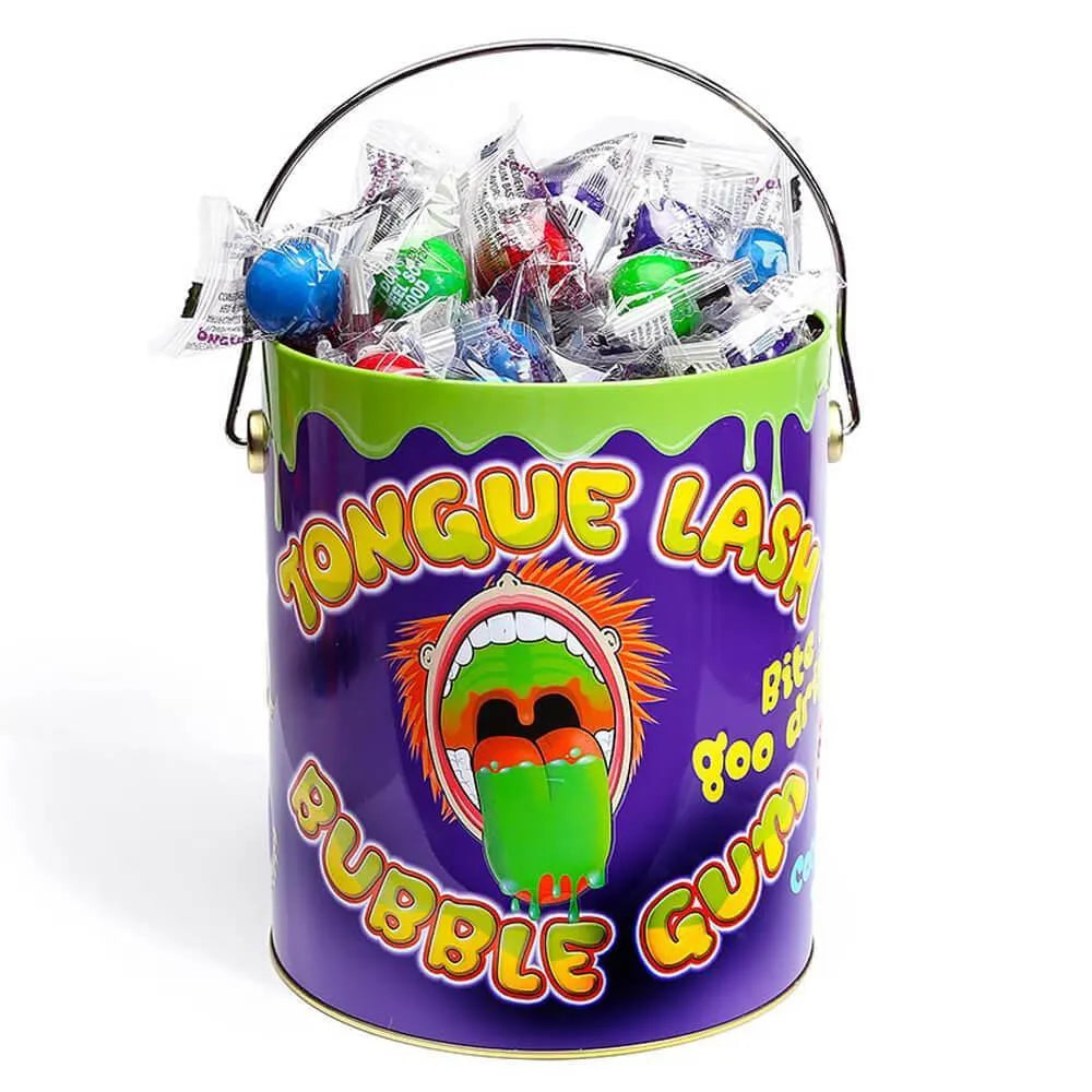 Squire Boone Tongue Lash Bubble Gum: 90-Piece Paint Can