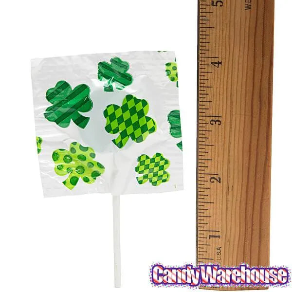 St. Patrick's Day Shamrock Lollipops: 55-Piece Bag