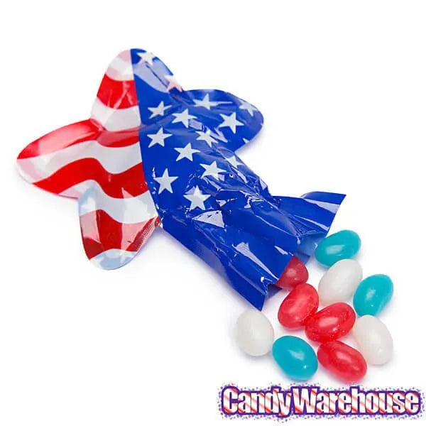 Star Shaped Cellophane Bags with Jelly Beans: 24-Piece Bag