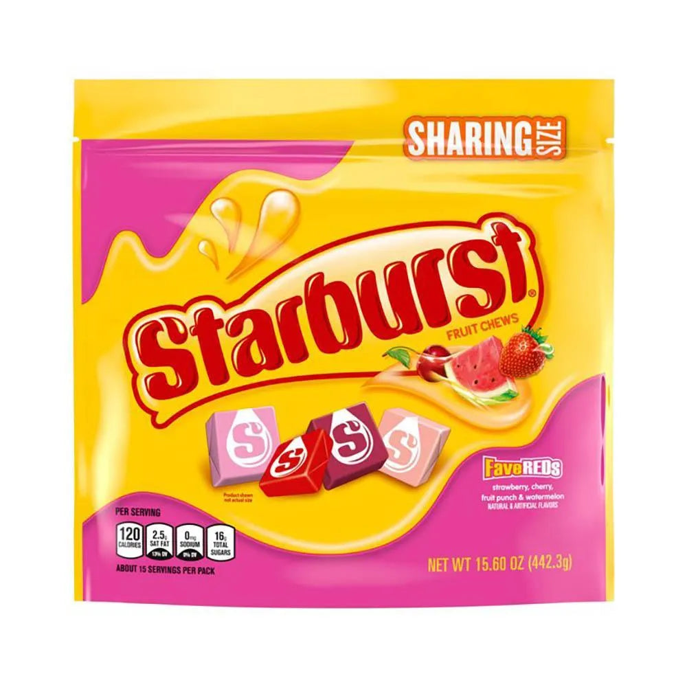 Starburst Fruit Chews Candy - FaveREDs: 15.6-Ounce Bag