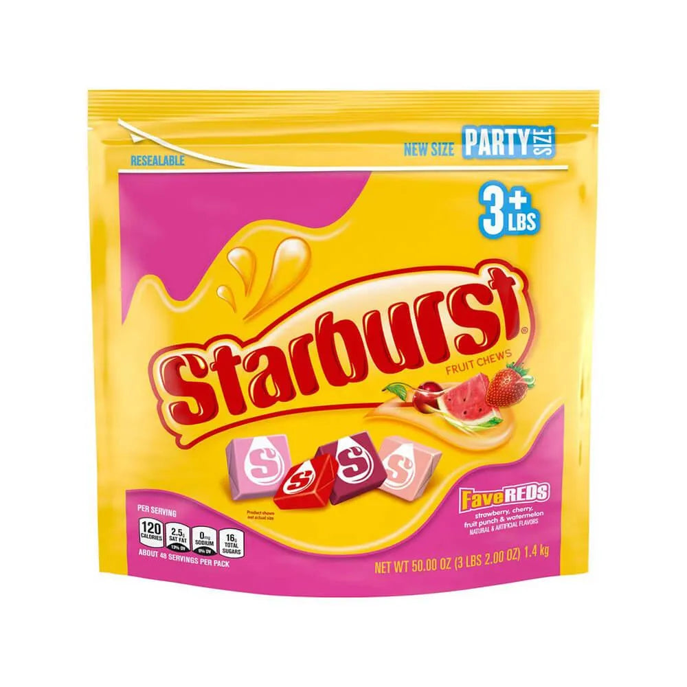 Starburst Fruit Chews Candy - FaveREDs: 50-Ounce Bag