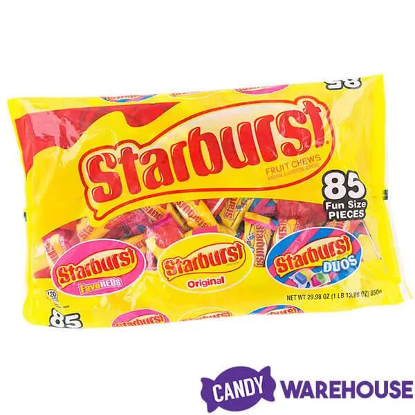 Starburst Fruit Chews Candy Fun Size Packs - Assorted: 85-Piece Bag