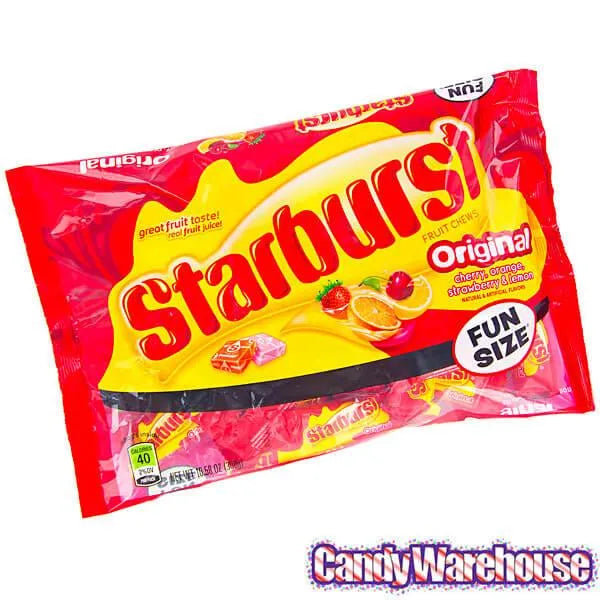 Starburst Fruit Chews Candy Fun Size Packs - Original: 30-Piece Bag