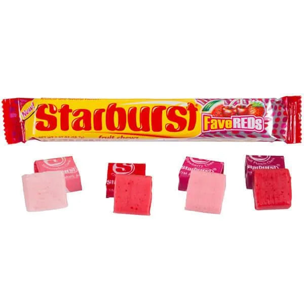 Starburst Fruit Chews Candy Packs - FaveREDs: 24-Piece Box