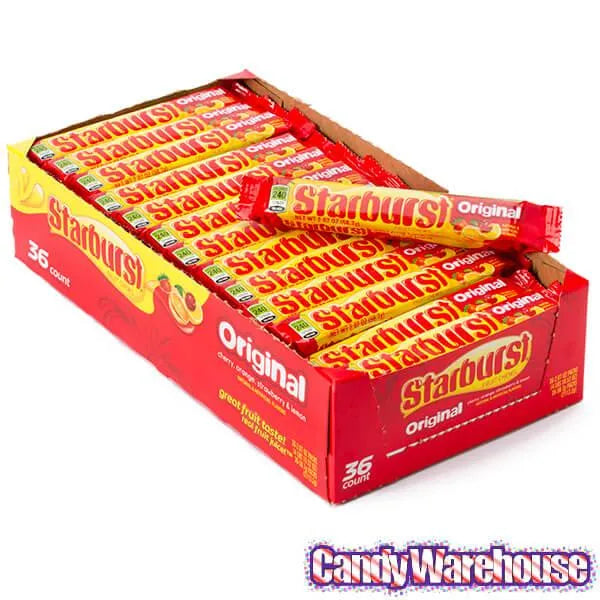 Starburst Fruit Chews Candy Packs - Original: 36-Piece Box