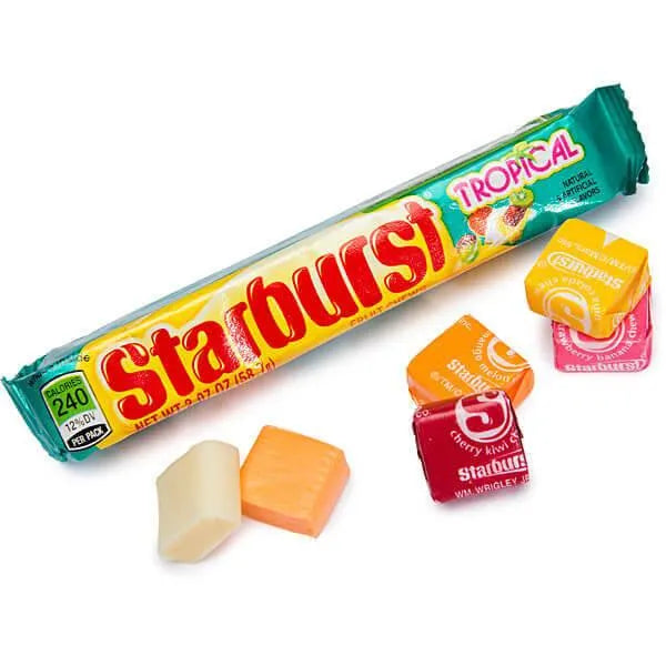 Starburst Fruit Chews Candy Packs - Tropical: 36-Piece Box