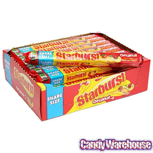 Starburst Fruit Chews King Size Candy Packs - Original: 24-Piece Box