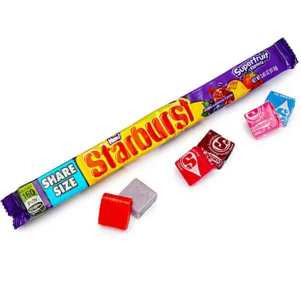 Starburst Fruit Chews King Size Candy Packs - Superfruit: 24-Piece Box