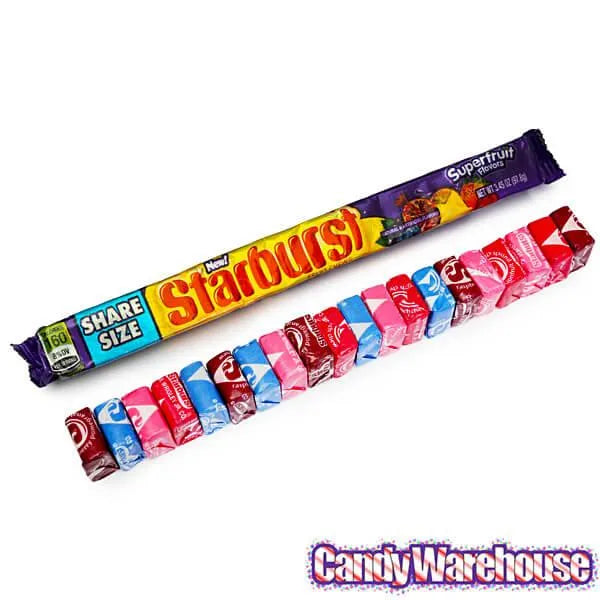 Starburst Fruit Chews King Size Candy Packs - Superfruit: 24-Piece Box