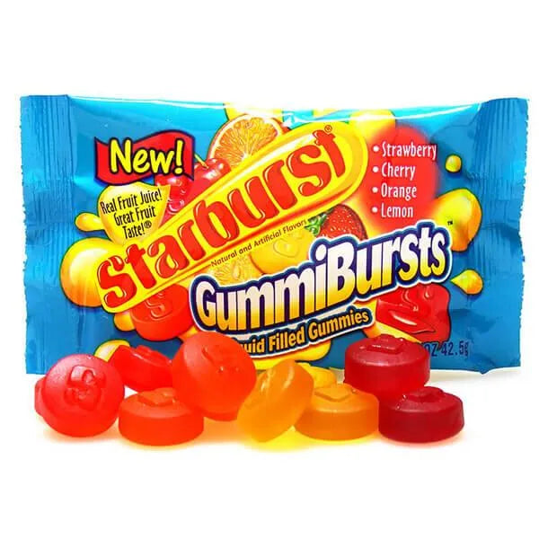 Starburst GummiBursts Liquid Filled Gummies Packs: 24-Piece Box