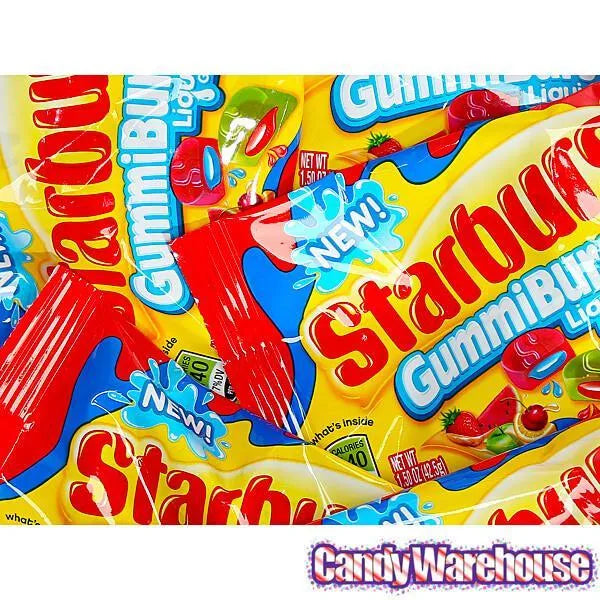 Starburst GummiBursts Liquid Filled Gummies Packs - Flavor Duos: 24-Piece Box