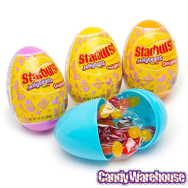 Starburst Jelly Beans Filled Plastic Easter Eggs: 12-Piece Display