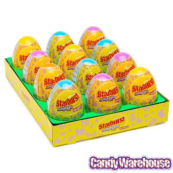 Starburst Jelly Beans Filled Plastic Easter Eggs: 12-Piece Display