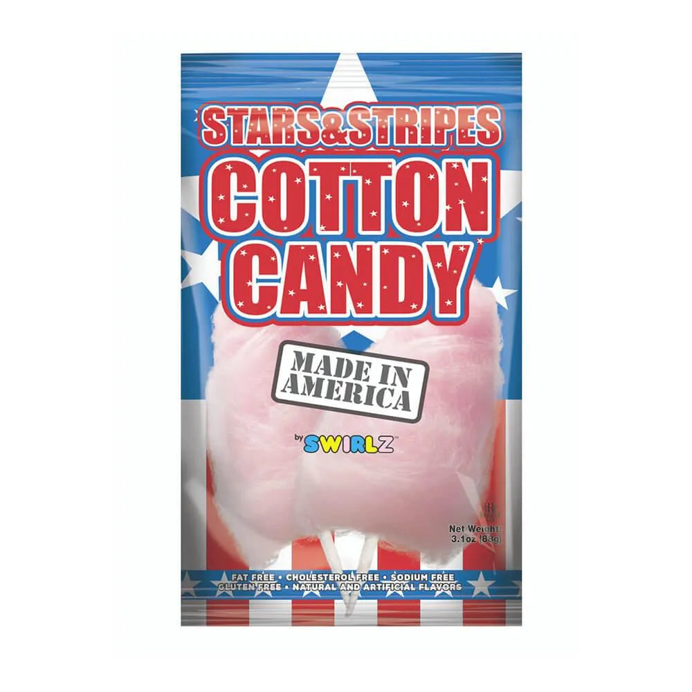 Stars and Stripes Cotton Candy: 12-Piece Box