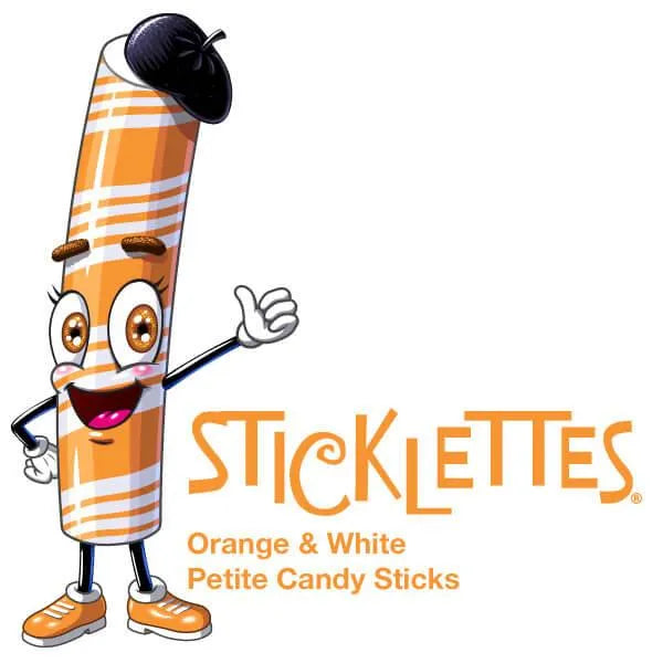 Sticklettes Petite Candy Sticks - Orange: 150-Piece Tub