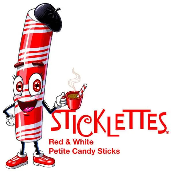 Sticklettes Petite Candy Sticks - Peppermint: 150-Piece Tub